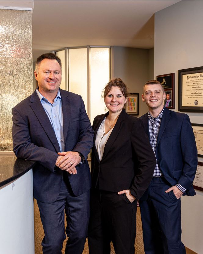 Commercial team headshots for a Maine dental practice — Studio44 North