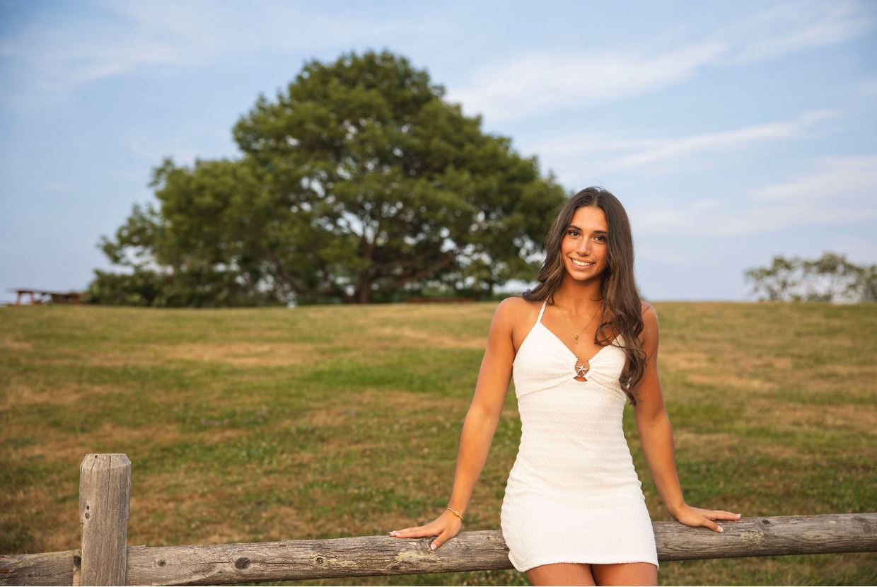 Maine senior portrait in a summer field — Studio44 North